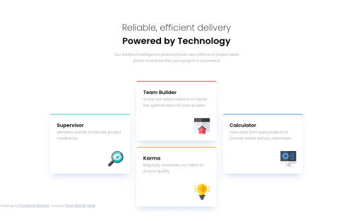 Responsive feature section using vite and sass coding challenge solution