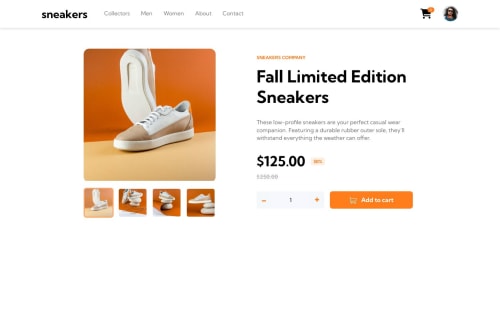 E-commerce product page ( HTML CSS + Angular ) coding challenge solution