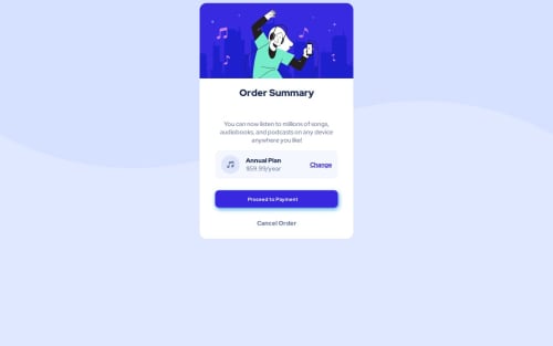 Order Summary Component