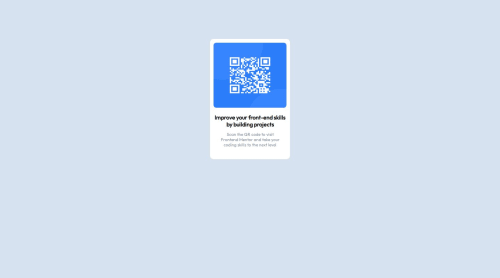 Responsive QR-Code using HTML & CSS Flexbox coding challenge solution