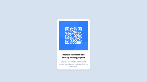 QR Code Component with ReactJS/Vite and TailwindCSS coding challenge ...