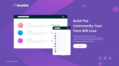 Landing page using CSS Flexbox for desktop and phone display coding ...