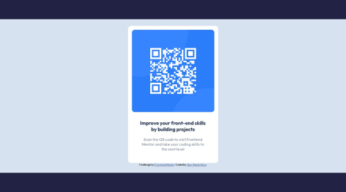 QR Card Component coding challenge solution