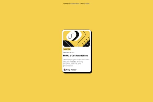 blog-preview-card-main coding challenge solution