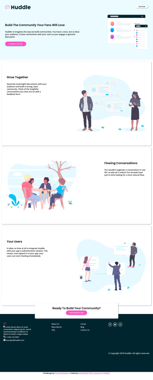 Layout with flexbox coding challenge solution
