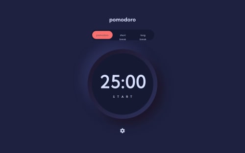 Pomodoro challenge with next.js + tailwindcss coding challenge solution
