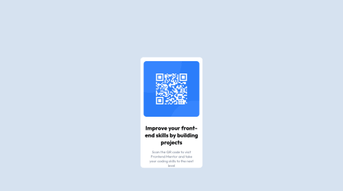 Frontend Mentor - QR code component solution coding challenge solution