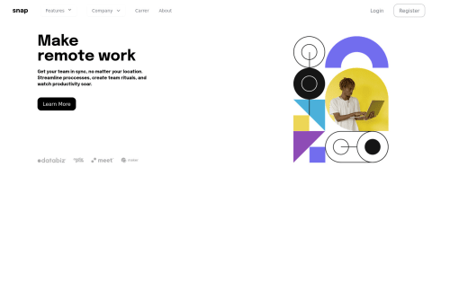 Responsive Website Snap coding challenge solution