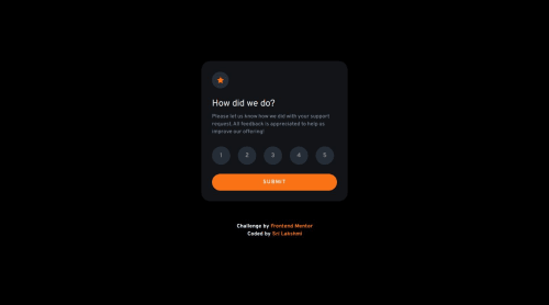Interactive rating component using Tailwind CSS and JS coding challenge ...
