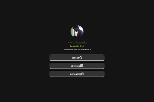 Página LinkTree coding challenge solution