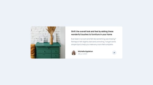 responsive article preview component using tailwindcss coding challenge ...