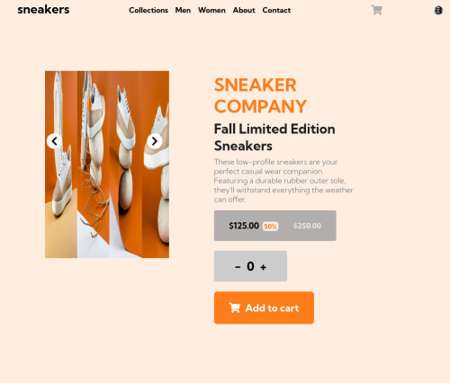 E commerce website using html, css and javascript coding challenge solution