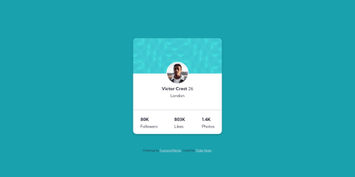 Custom CSS Html coding challenge solution