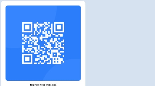 First Project - Responsive QR Code using HTML and CSS coding challenge ...