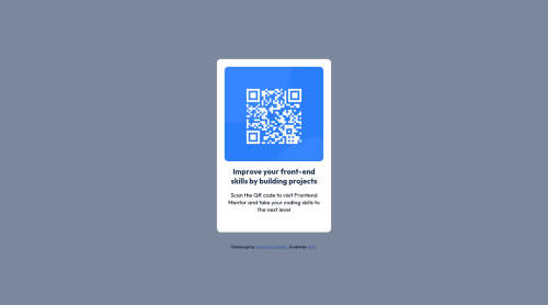 Building QR code component with flexbox coding challenge solution