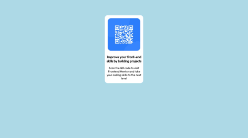 QR-Code coding challenge solution | Frontend Mentor