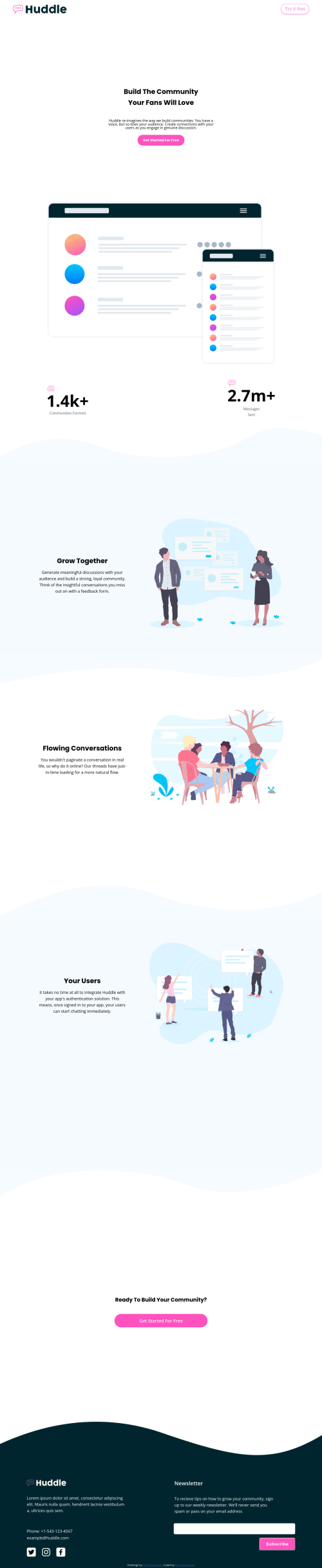 Responsive HUBBLE landing page with vite and unocss coding challenge ...