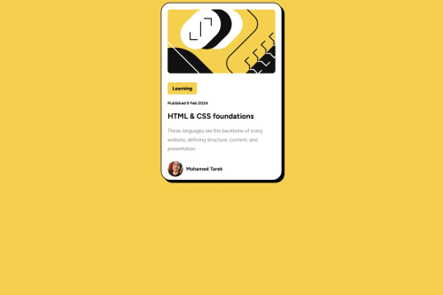 blog-preview-card coding challenge solution