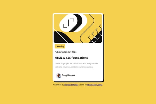 Responsive landing page using HTML and CSS coding challenge solution