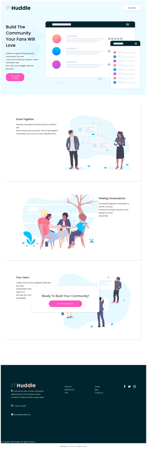Basic page using HTML and CSS coding challenge solution