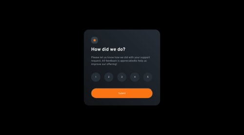 Interactive rating component coding challenge solution