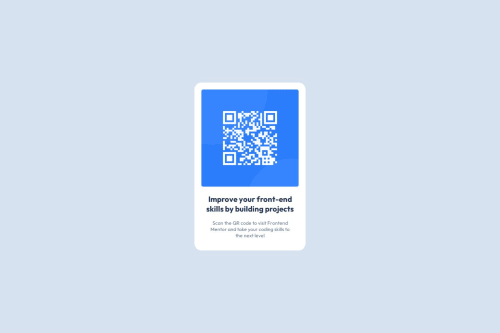 designing a qr code scanner using html and css coding... QR Code using HTML and CSS coding challenge solution
