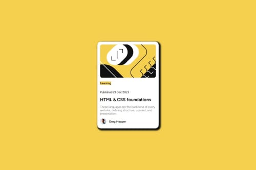 HTML and CSS coding challenge solution