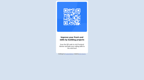 designing a qr code scanner using html and css coding... QR code challenge, using html and CSS coding challenge solution