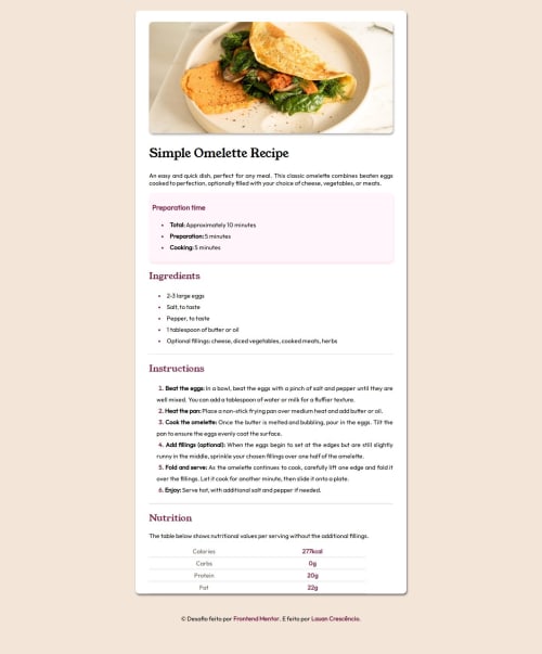 Página simples de HTML e CSS responsiva coding challenge solution