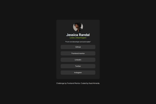 Perfil de links sociais criado com HTML e CSS Responsivo coding ...