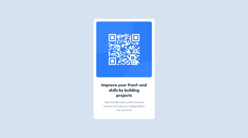 Simple QR Code Card coding challenge solution