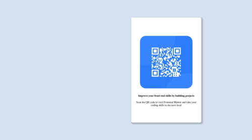 Responsive QR CODE USING CSS coding challenge solution