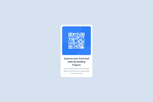 QR Card Component coding challenge solution