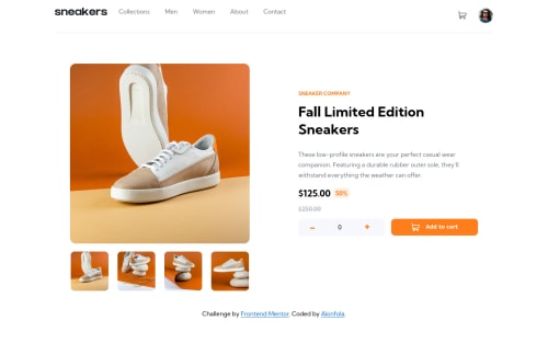 E-commerce product page Using HTML and CSS flexbox coding challenge ...