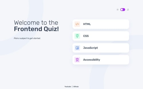 Frontend Quiz App with React and React Router DOM coding challenge solution