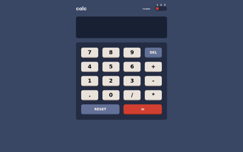 Calculator App with Responsive design and 3 themes,using React coding ...