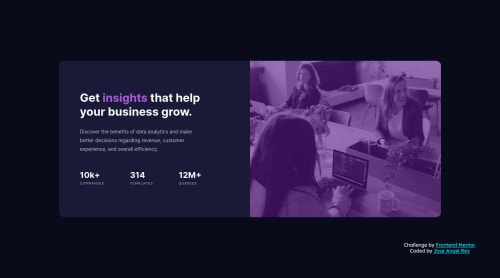 Stats card component using HTML + CSS + BEM & Mobile First workflow ...