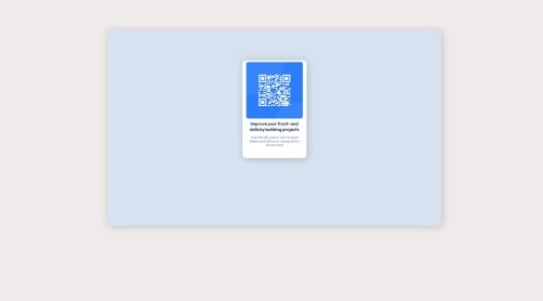 Qr-code (first solution using CSS ) coding challenge solution