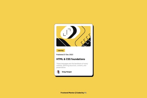 Responsive landing page for blog preview using CSS flex coding ...