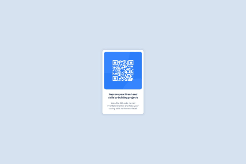 QR code component responsive design by using html and css. coding ...