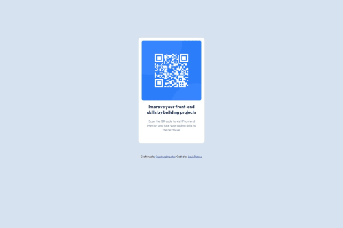 Mobile Responsive QR code component coding challenge solution