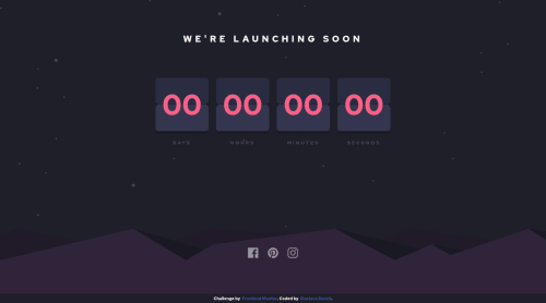 Countdown timer w/ flip effect animation coding challenge solution