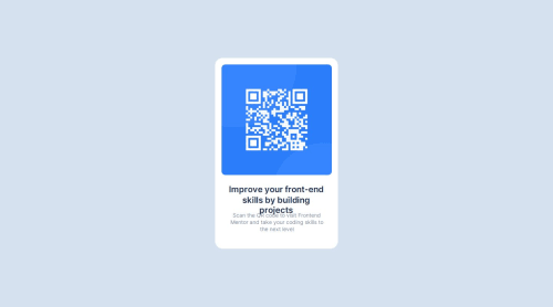 QR UI Using Figma 1st Attempt coding challenge solution