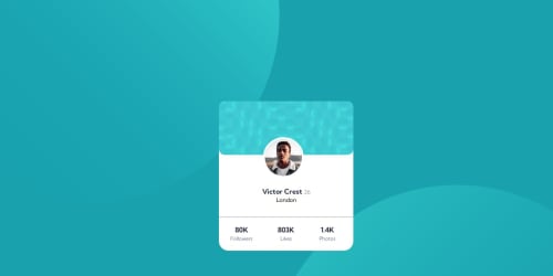 profile card coding challenge solution