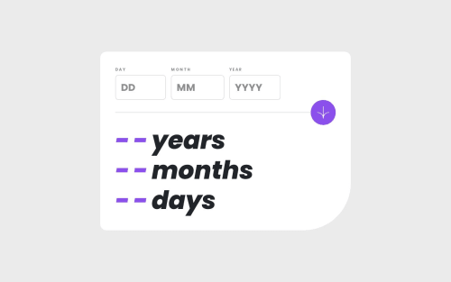 Age Calculator with React and Bootstrap coding challenge solution