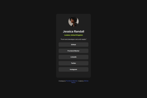Card with HTMl and CSS coding challenge solution