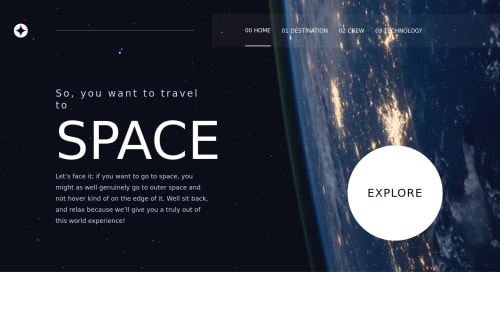 A responsive space tourism website using Reactjs and Tailwindcss coding ...