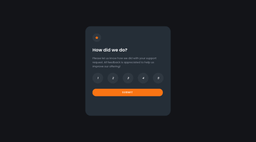 Interactive rating component, using HTML, CSS and JavaScript coding ...