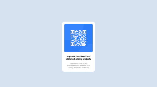 Responsive QR-Code page using CSS Flexbox coding challenge solution