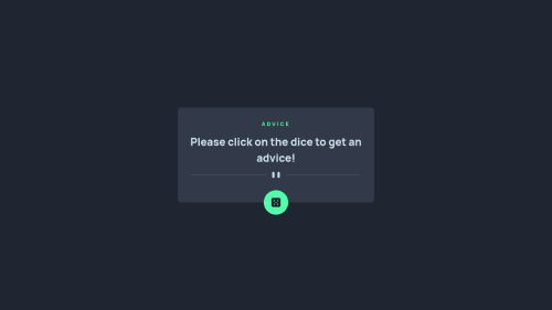 Responsive Advice Generator made with TailwindCSS coding challenge solution